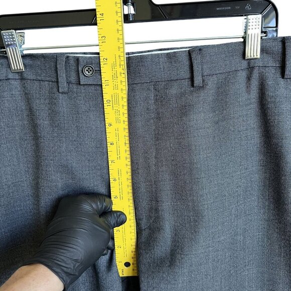 Lauren Ralph Lauren Mens 36x34L 100% Wool Trousers Charcoal Gray Quiet Luxury - Picture 9 of 14